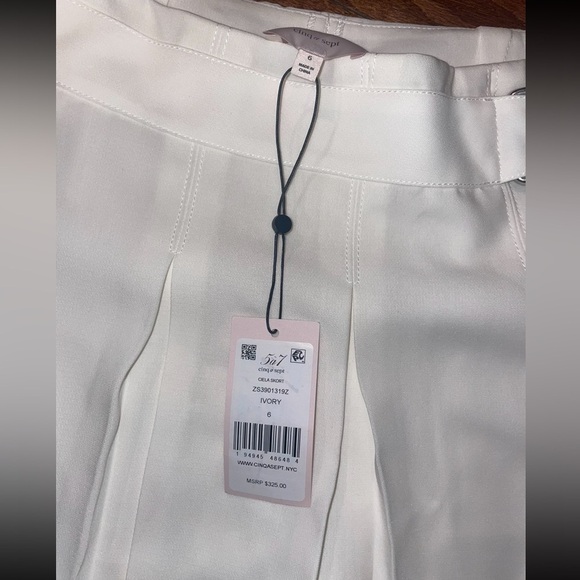 New! Revolve x Cinq a Sept Ciela White Mini Skirt/ Skort 🤍 size 6 NWT! - Picture 9 of 12